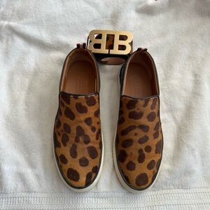 Cheetah print Ballys size 11 with matching belt